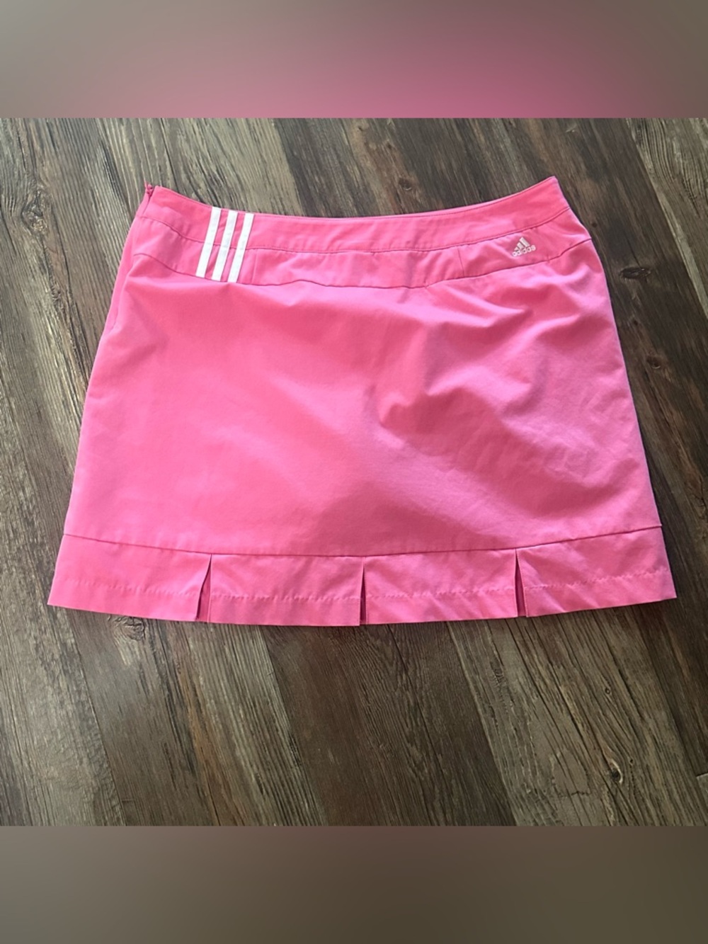 Adidas pink climacool golf skort women’s 16 sporty athletic skirt
